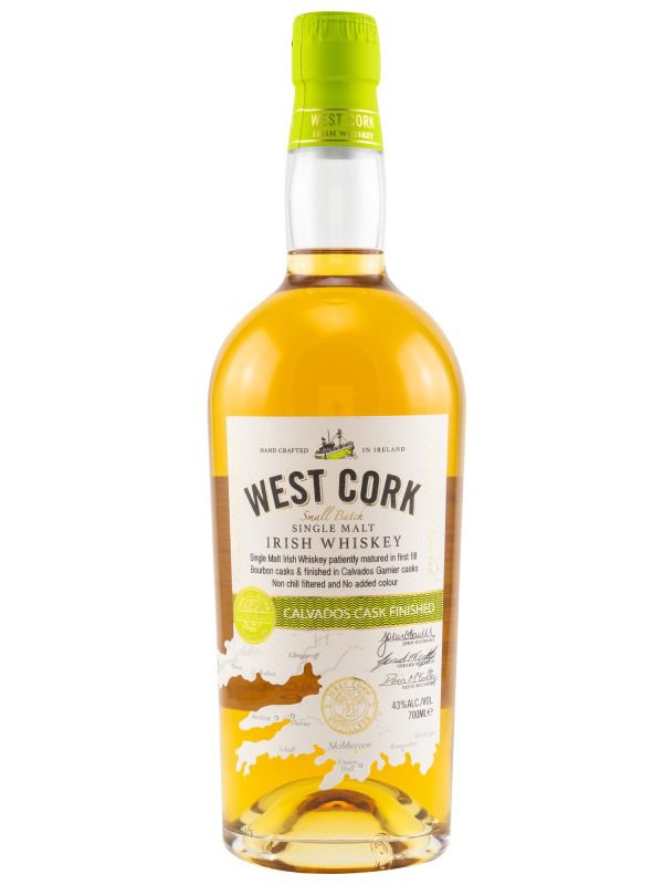 West Cork - Calvados Cask Finished - Small Batch - Single Malt Irish Whiskey - ohne Umverpackung
