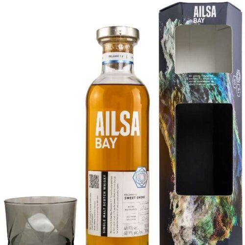 Ailsa Bay - Release 1.2 - Sweet Smoke - mit Glas in Geschenkverpackung - Lowland Single Malt Scotch Whisky