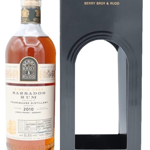 Berry Bros. & Rudd - Barbados Rum - 10 Jahre - Vintage 2010 - Single Cask # 1- Foursquare Distillery