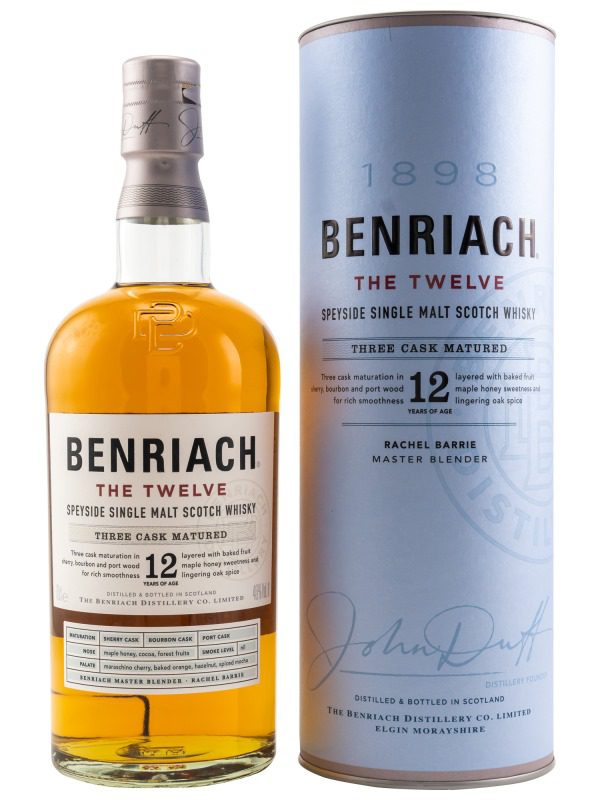 Benriach 12 Jahre - Three Cask Matured - Speyside Single Malt Scotch Whisky Benriach 12 Jahre - The Twelve - Three Cask Matured - Speyside Single Malt Scotch Whisky