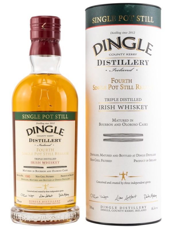 Dingle - Fourth Single Pot Still Release - Matured in Bourbon & Oloroso Casks - Distillery Bottling - Irish Whiskey