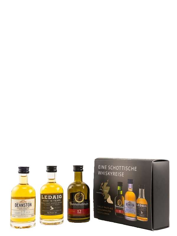 Eine schottische Whiskyreise - Deanston, Ledaig, Bunnahabhain - 3 x 50 ml - Single Malt Scotch Whisky Deanston, Ledaig, Bunnahabhain - 3 x 50 ml - Eine schottische Whiskyreise - Single Malt Scotch Whisky