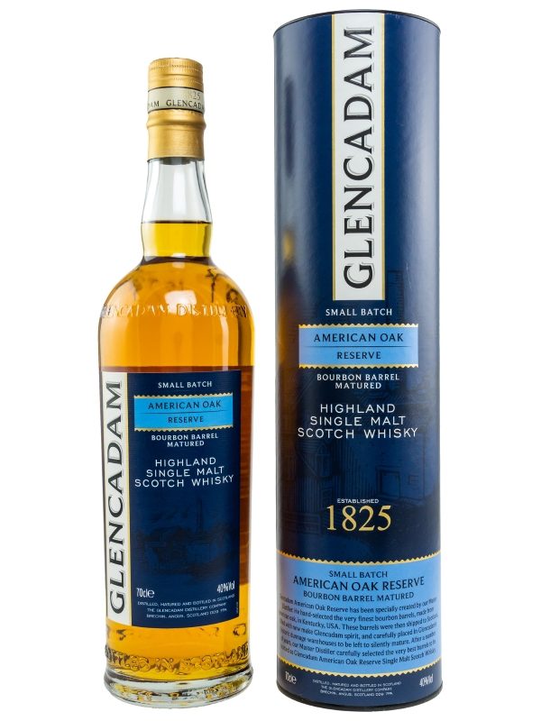 Glencadam - Bourbon Barrel Matured - American Oak Reserve - Small Batch - Highland Single Malt Scotch Whisky Glencadam - Bourbon Barrel Matured - American Oak Reserve - Small Batch - Highland Single Malt Scotch Whisky