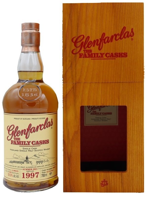 Glenfarclas The Family Casks - Vintage 1997 - Release Summer 2021 - 4th Fill Butt Number 5964 - Single Malt Scotch Whisky Glenfarclas The Family Casks - Vintage 1997 - Release Summer 2021 - 4th Fill Butt Number 5964 - Single Malt Scotch Whisky