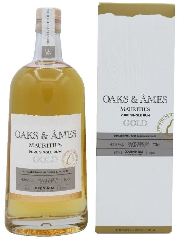 Gold - Oaks & Ames – Pure Single Mauritius Rum Oaks & Ames – Gold - Pure Single Mauritius Rum