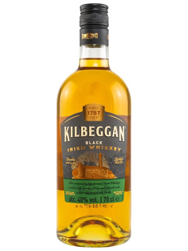 Kilbeggan - Black - Double Distilled - Lightly Peated - Irish Whiskey Kilbeggan - Black - Double Distilled - Lightly Peated - Irish Whiskey