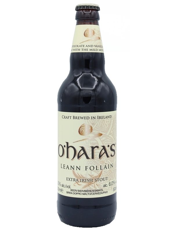 Oharas Craft Beer - O'hara's Leann Folláin - Extra Irish Stout - 0,5l Oharas Craft Beer Leann Folláin Extra Irish Stout 0,5 Liter