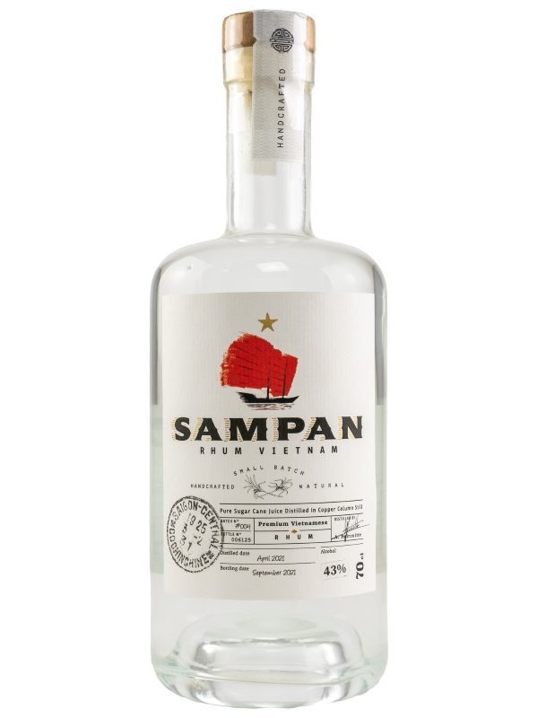 Sampan - Vintage 2021 - Batch # 004 - Pure Sugar Cane Juice Classic White Vietnam Rhum