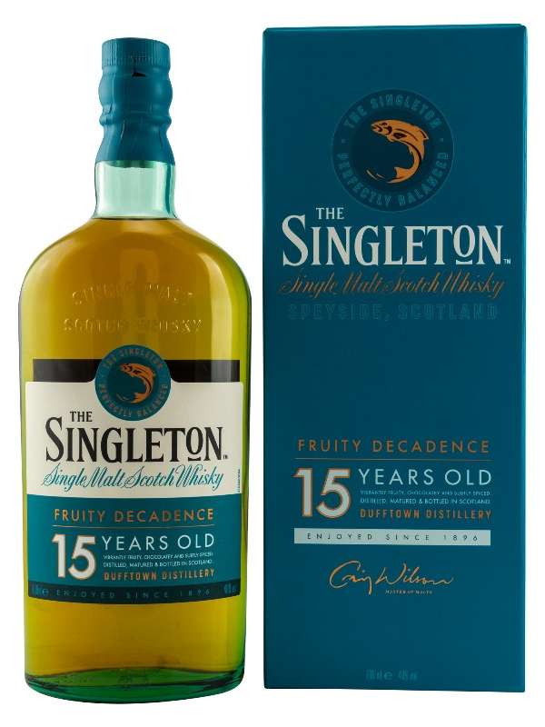 Singleton of Dufftown 15 Jahre - Fruity Decadence - Refill ex-Bourbon Casks & PX Oloroso seasoned Casks - Speyside Single Malt Scotch Whisky Singleton of Dufftown 15 Jahre - Fruity Decadence - Refill ex-Bourbon Casks & PX Oloroso seasoned - Speyside Single Malt Scotch Whisky