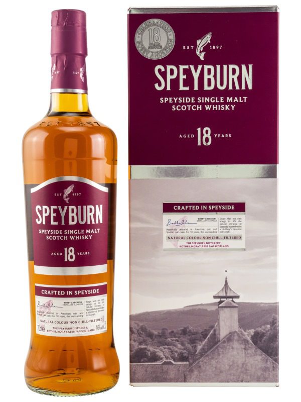 Speyburn 18 Jahre - American Oak and Spanish Oak Casks - Craftet in Speyside - Speyside Single Malt Scotch Whisky Speyburn 18 Jahre - American Oak and Spanish Oak Casks - Craftet in Speyside - Speyside Single Malt Scotch Whisky