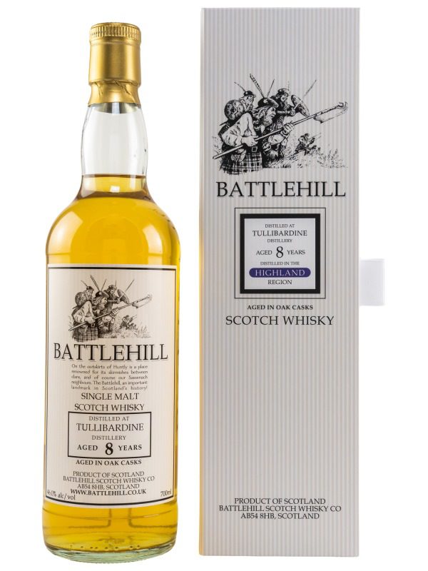 Tullibardine 8 Jahre - Vintage 2013 - Aged in Oak Cask - Battlehill - Highland Single Malt Scotch Whisky Tullibardine 8 Jahre - Vintage 2013 - Battlehill - Aged in Oak Casks - Highland Single Malt Scotch Whisky