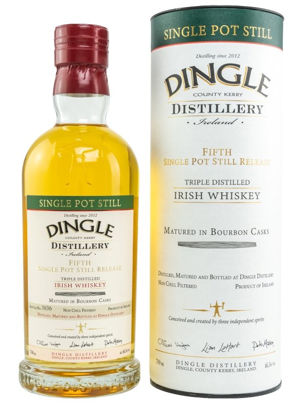 Dingle - Fifth Single Pot Still Release - Matured in Bourbon Casks - Distillery Bottling - Irish Whiskey Dingle - Fifth Single Pot Still Release - Matured in Bourbon Casks - Distillery Bottling - Irish Whiskey