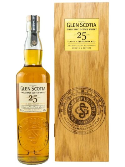 Glen Scotia 25 Jahre - Matured in Finest American Oak Barrels - Campbeltown Single Malt Scotch Whisky