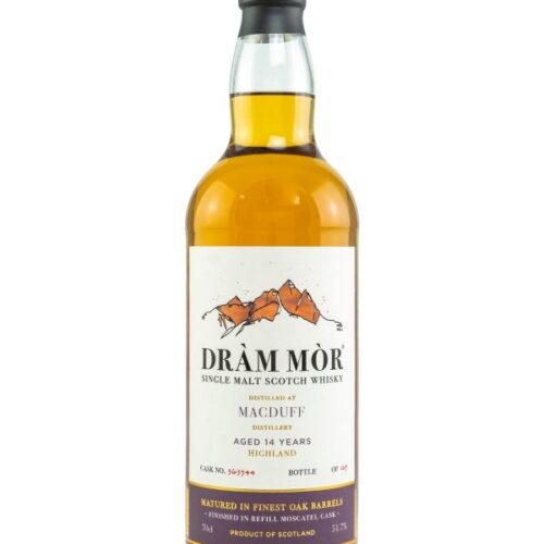 Macduff 14 Jahre - Finished in Refill Moscatel Cask - Cask No. 363544 - Dràm Mòr - Highland Single Malt Scotch Whisky Macduff 14 Jahre - Finished in Refill Moscatel Cask - Cask No. 363544 - Dràm Mòr - Highland Single Malt Scotch Whisky