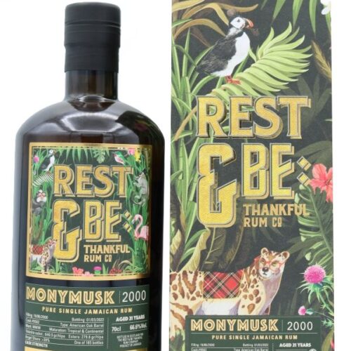 Monymusk - 21 Jahre - Vintage 2000 - Cask #9582 - Monymusk Distillery - Rest & Be Thankful - Jamaica Rum Rest & Be Thankful – Monymusk - 21 Jahre - Vintage 2000 - Cask #9582 - Monymusk Distillery - Pure Single Jamaican Rum
