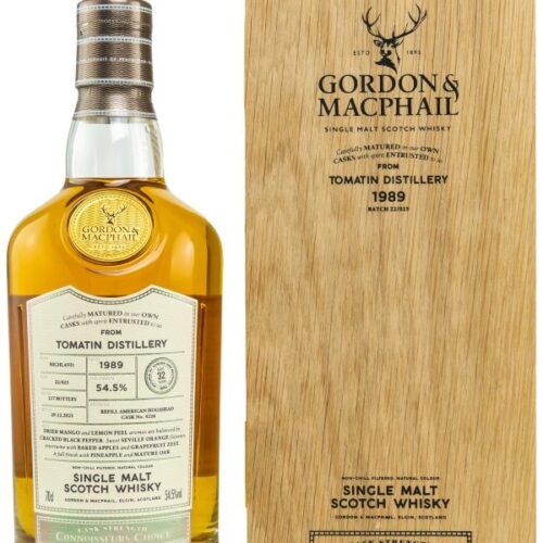 Tomatin 32 Jahre - Vintage 1989 - Batch 22/025 - Refill American Hogshead Cask No. 4226 - Connoisseurs Choice - Cask Strength - Gordon & MacPhail - Single Malt Scotch Whisky