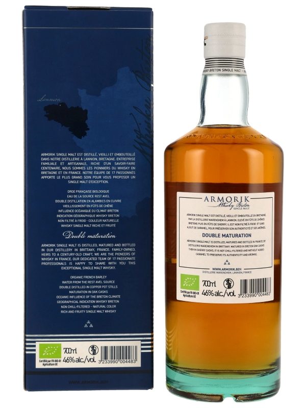 Armorik Double Matured - Breton Oak & Sherry Casks - French Single Malt Whisky R Armorik Double Matured - Breton Oak & Sherry Casks - French Single Malt Whisky