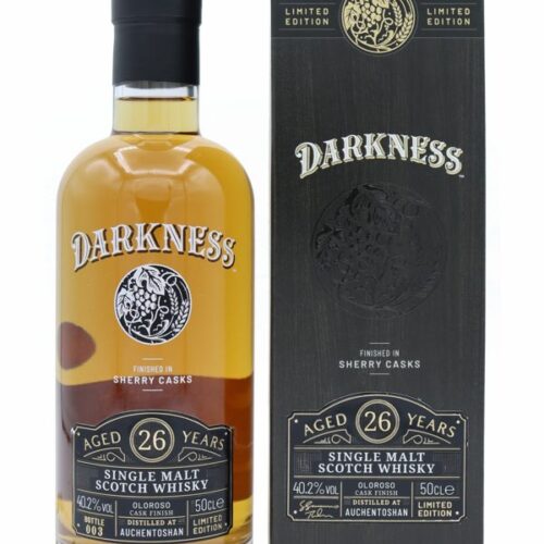 Auchentoshan 26 Jahre - Oloroso Cask Finish - Darkness! - Limited Edition - Single Malt Scotch Whisky Auchentoshan 26 Jahre - Oloroso Cask Finish - Darkness! - Limited Edition - Single Malt Scotch Whisky