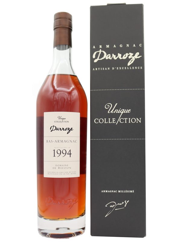 Darroze 24 Jahre - Vintage 19942022 - Appellation Bas-Armagnac Contrôlee - Domaine de Rieston - Unique Collection Darroze 28 Jahre - Vintage 1994/2022 - Appellation Bas-Armagnac Contrôlee - Domaine de Rieston - Unique Collection