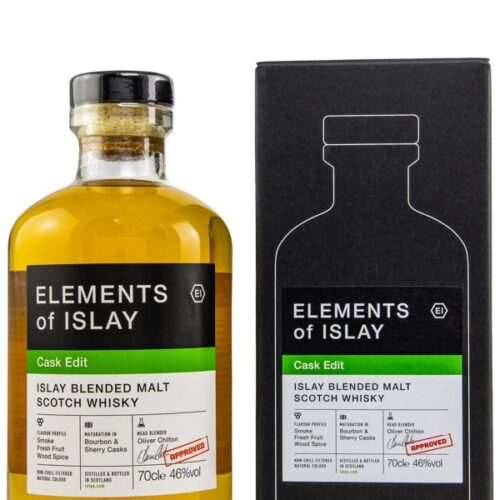 Elements of Islay - Cask Edit - Bourbon & Sherry Casks - Islay Blended Malt Scotch Whisky Elements of Islay Cask Edit Bourbon & Sherry Casks Islay Blended Malt Scotch Whisky