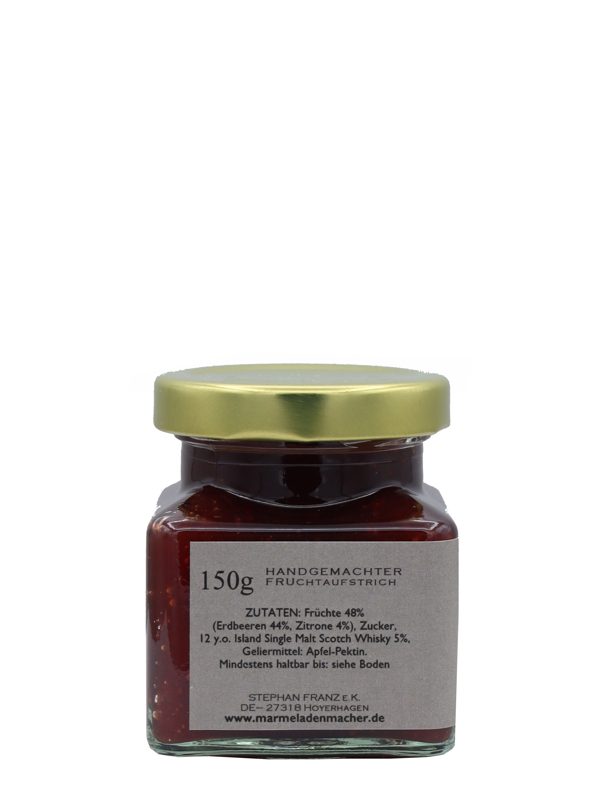 Erdbeere mit Island Single Malt Whisky - Marmelade