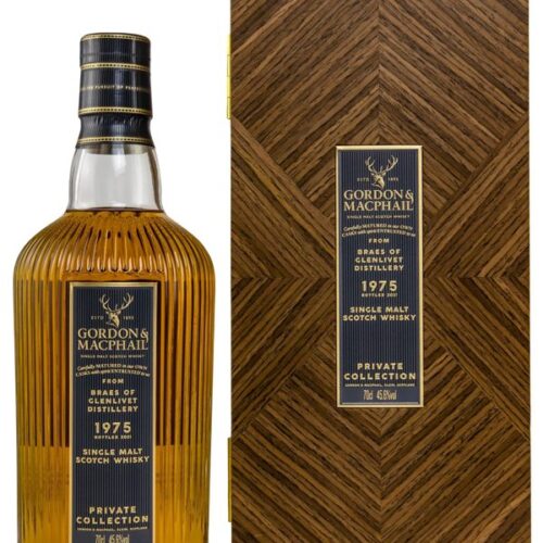 Glenlivet 46 Jahre - Vintage 1975 - Refill American Hogshead No. 15370 - Private Collection by Gordon & MacPhail - Speyside Single Malt Scotch Whisky Braes of Glenlivet 46 Jahre - Vintage 1975 - Refill American Hogshead No. 15370 - Private Collection by Gordon & MacPhail - Speyside Single Malt Scotch Whisky
