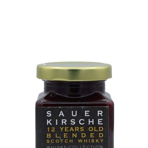 Sauerkirsche - verfeinert mit 12 Years Old Blended Scotch Whisky - Whisky-Collection by Franz - Handgemachter Fruchtaufstrich - 150 g Sauerkirsche verfeinert mit 12 Years Old Blended Scotch Whisky Whisky-Collection by Franz Handgemachter Fruchtaufstrich 150 g