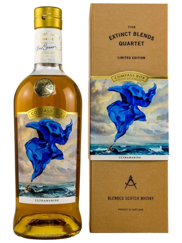 Ultramarine - Compass Box - Bourbon, Sherry & French Oak - The Extinct Blends Quartet - Limited Edition - Blended Scotch Whisky Ultramarine Compass Box Bourbon, Sherry & French Oak The Extinct Blends Quartet Limited Edition Blended Scotch Whisky