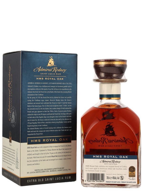 Admiral Rodney - HMS Royal Oak - Blended St. Lucia Rum R Admiral Rodney - HMS Royal Oak - Blended St. Lucia Rum