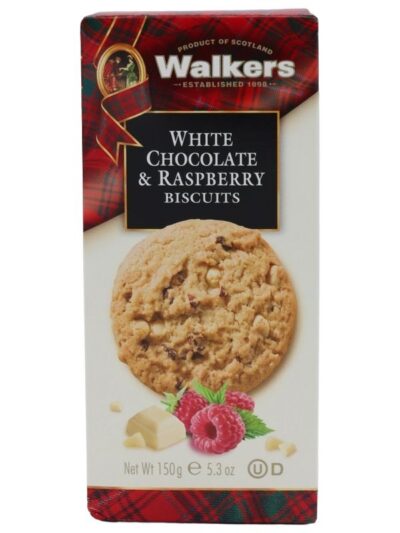 Walkers - White Chocolate & Raspberry Biscuits - 150g