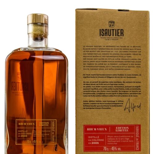 Isautier - Alfred - 12 Jahre - Vintage 2005 - Rhum l'Île de la Réunion