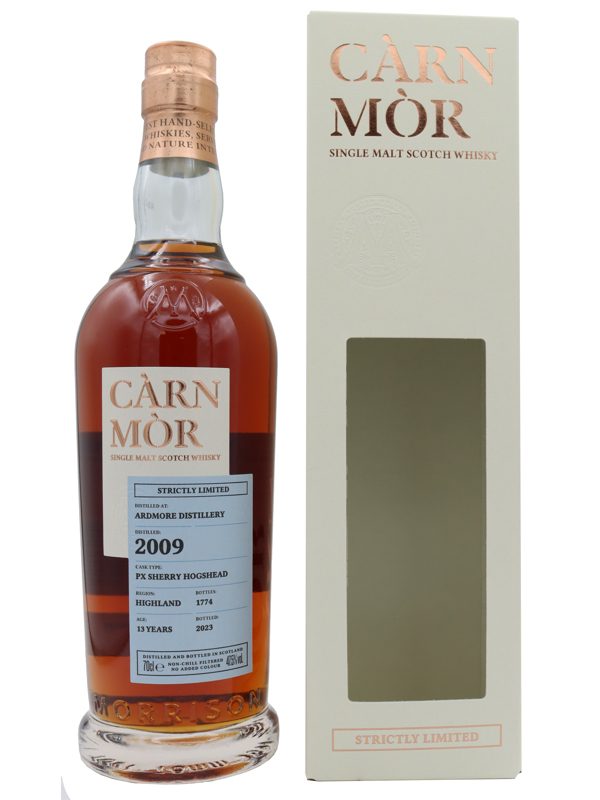 Ardmore 13 Jahre - Vintage 2009 - PX Sherry Hogshead - Càrn Mòr - Strictly Limited - Highland Single Malt Scotch Whisky