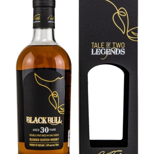 Black Bull 30 Jahre - Nick Faldo - Double Matured in Oak Casks - Duncan Taylor - Limited Edition - Tale of Two Legends - Blended Scotch Whisky Black Bull 30 Jahre - Nick Faldo - Double Matured in Oak Casks - Duncan Taylor - Limited Edition - Tale of Two Legends - Blended Scotch Whisky