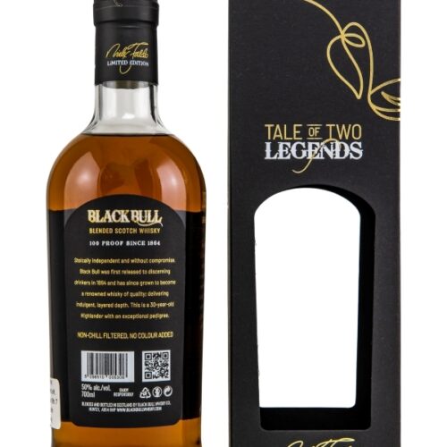 Black Bull 30 Jahre - Nick Faldo - Double Matured in Oak Casks - Duncan Taylor - Limited Edition - Tale of Two Legends - Blended Scotch Whisky R Black Bull 30 Jahre - Nick Faldo - Double Matured in Oak Casks - Duncan Taylor - Limited Edition - Tale of Two Legends - Blended Scotch Whisky