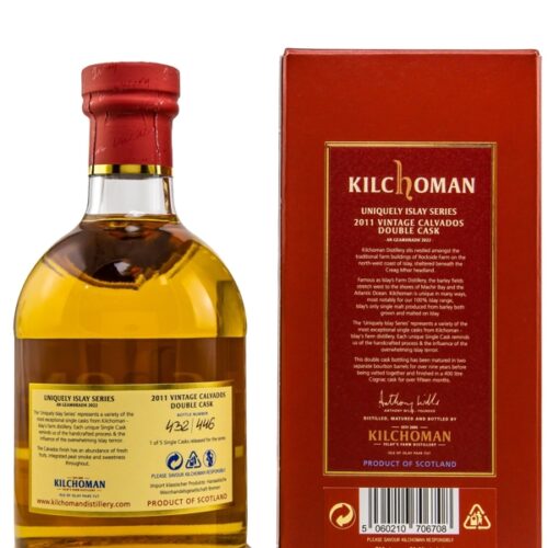 Kilchoman 11 Jahre - Vintage 2011 - Uniquely Islay Series - Vintage Calvados Double Cask Finish - Cask No. 126+129/2011 - Single Cask Release - Islay Single Malt Scotch Whisky