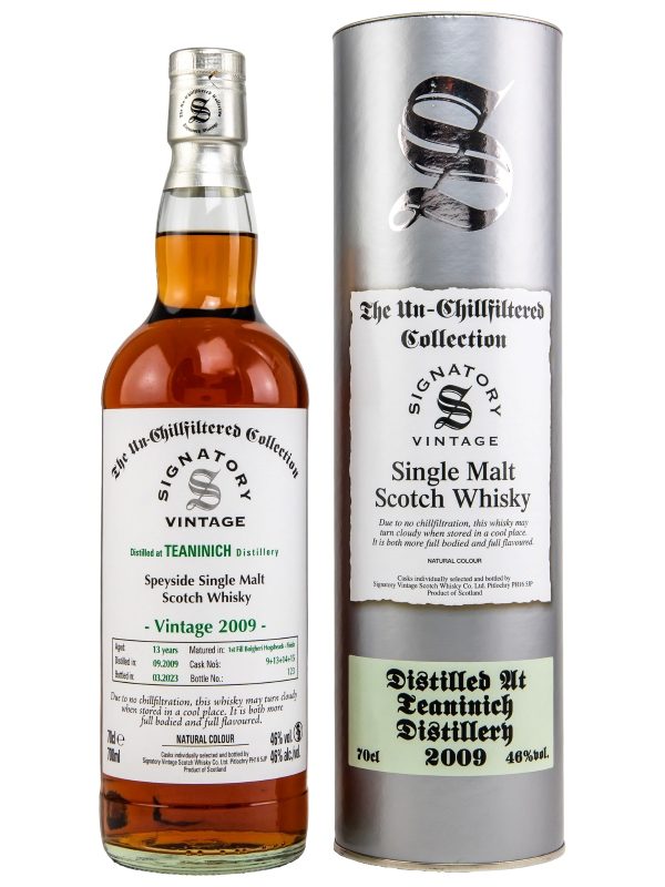 Teaninich 13 Jahre - Vintage 2009 - 1st Fill Bolgheri Hogsheads No. 9 + 13 + 14 + 15 - Signatory Vintage - Un-Chillfiltered Collection - Highland Single Malt Scotch Whisky Teaninich 13 Jahre - Vintage 2009 - 1st Fill Bolgheri Hogsheads No. 9 + 13 + 14 + 15 - Signatory Vintage - Un-Chillfiltered Collection - Highland Single Malt Scotch Whisky