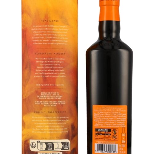 Glenfiddich - Fire & Cane - Finished in Sweet Rum Casks - Experimental Series # 04 - Speyside Single Malt Scotch Whisky R Glenfiddich - Fire & Cane - Finished in Sweet Rum Casks - Experimental Series # 04 - Speyside Single Malt Scotch Whisky