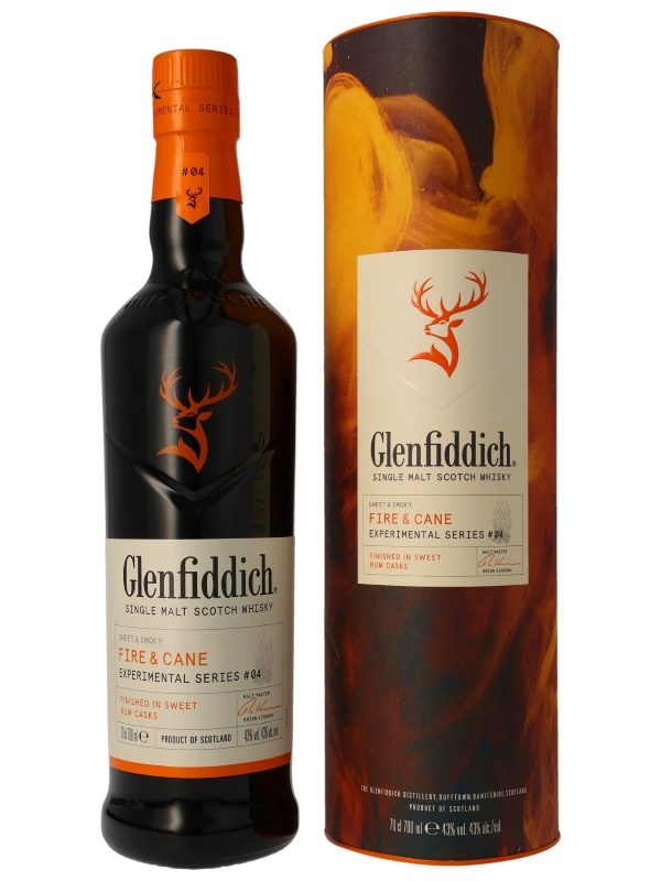 Glenfiddich - Fire & Cane - Finished in Sweet Rum Casks - Experimental Series # 04 - Speyside Single Malt Scotch Whisky