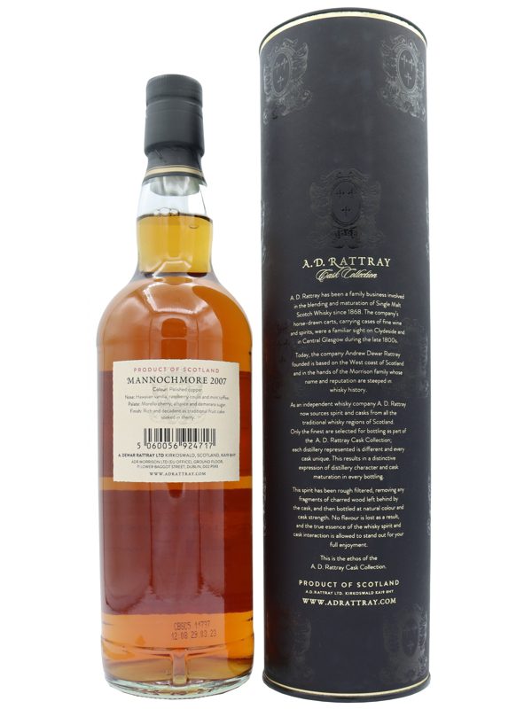 Mannochmore 15 Jahre - Matured in Oak - A.D. Rattray - Individual Cask Release - Speyside Malt Scotch Whisky