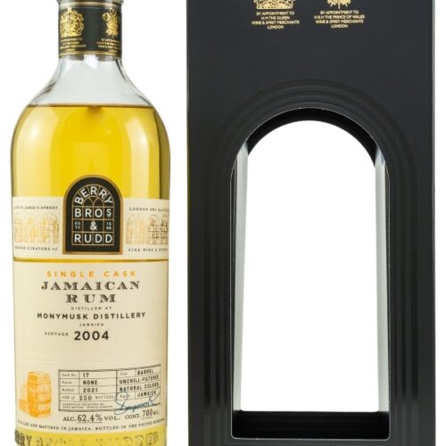 Monymusk - 17 Jahre - Vintage 2004 – Cask #17 – Berry Bros. & Rudd Monymusk - 17 Jahre - Vintage 2004 – Cask #17 – Berry Bros. & Rudd