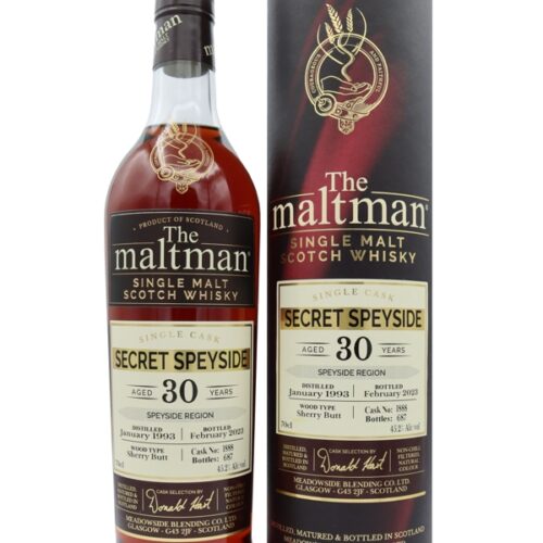 Secret Speyside Vintage 1993 - 30 Jahre - Cask No. 1888 - The Maltman - Single Malt Scotch Whisky