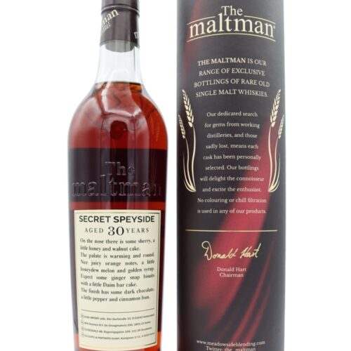 Secret Speyside Vintage 1993 - 30 Jahre - Cask No. 1888 - The Maltman - Single Malt Scotch Whisky - 5cl Sample