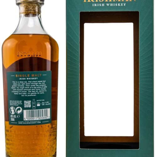 The Irishman - American Oak & Bourbon Barrel - Single Malt Irish Whiskey R The Irishman - American Oak & Bourbon Barrel - Single Malt Irish Whiskey