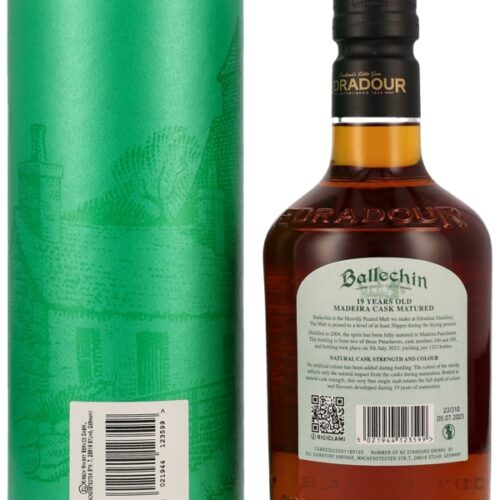 Ballechin 19 Jahre - Vintage 2004 - Heavily Peated - Matured in Madeira Casks - Batch No. 184 & 189 - Small Batch - Highland Single Malt Scotch Whisky R Ballechin 19 Jahre - Vintage 2004 - Heavily Peated - Matured in Madeira Casks - Batch No. 184 & 189 - Small Batch - Highland Single Malt Scotch Whisky