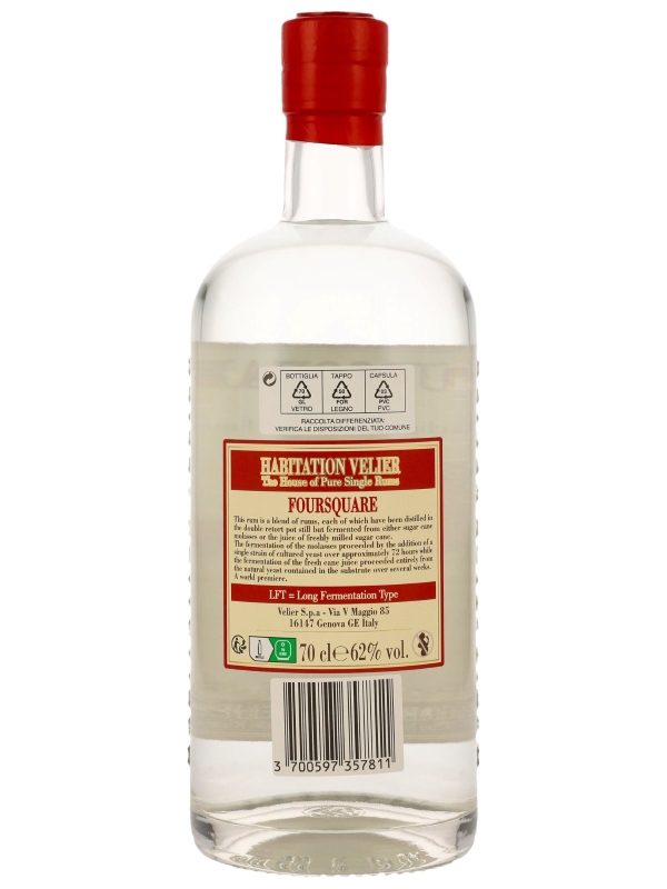 Habitation Velier - Foursquare LFT White - Barbados Pure Single Rum R Habitation Velier - Foursquare LFT White - Barbados Pure Single Rum