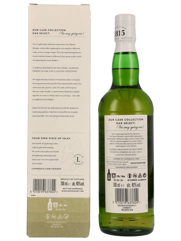 Laphroaig - Oak Select - Cask Collection - Islay Single Malt Scotch Whisky R1 Laphroaig - Oak Select - Cask Collection - Islay Single Malt Scotch Whisky
