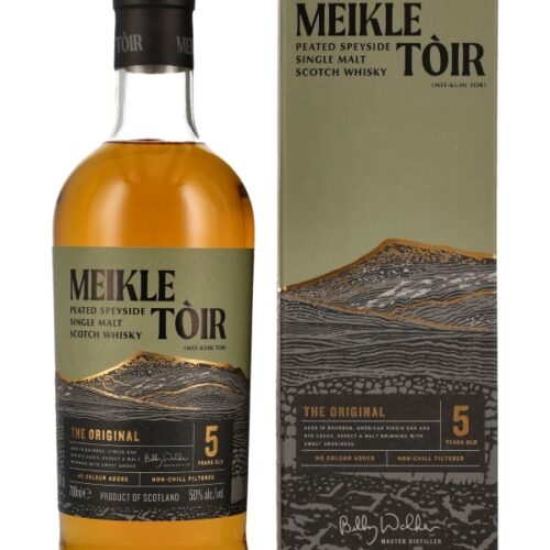 Meikle Toir 5 Jahre - Peated - The Original - Bourbon, Virgin Oak & Rye Casks - Speyside Single Malt Scotch Whisky Meikle Toir 5 Jahre - Peated - The Original - Bourbon, Virgin Oak & Rye Casks - Speyside Single Malt Scotch Whisky