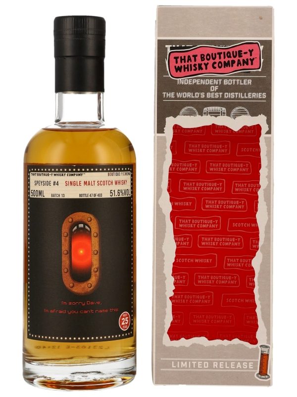 Speyside #4 25 Jahre - Batch 13 - That Boutique-y Whisky Company (TBWC) - Limited Release - Speyside Single Malt Scotch Whisky