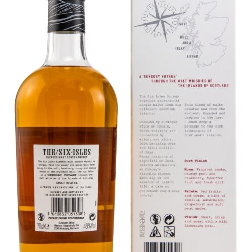 The Six Isles - Port Cask Finish - Limited Release - Blended Malt Scotch Whisky R The Six Isles - Port Cask Finish - Limited Release - Blended Malt Scotch Whisky
