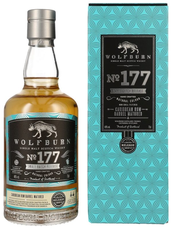 Wolfburn - No. 177 - Caribbean Rum Barrel Matured - Small Batch Release - Limited Release - Highland Single Malt Scotch Whisky
